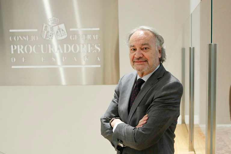Juan Carlos Estévez, presidente del Consejo General de Procuradores de España